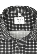 Laden Sie das Bild in den Galerie-Viewer, Businesshemd - Modern Fit - ELA - Muster - Schwarz