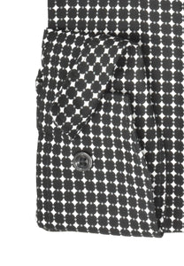 Businesshemd - Modern Fit - ELA - Muster - Schwarz