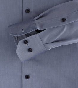 VENTI Herren Businesshemd Modern Fit Kent-Kragen Langarm Einfarbig Blau