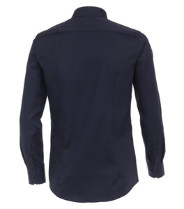Businesshemd - Modern Fit - Langarm - Einfarbig - Dunkelblau
