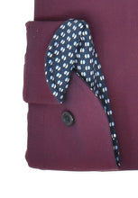 Laden Sie das Bild in den Galerie-Viewer, Marvelis Herren Businesshemd Modern Fit Kent Kragen Langarm Einfarbig Bordeaux