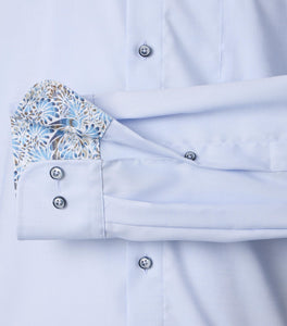 Businesshemd - Modern Fit - Langarm - Einfarbig - Hellblau
