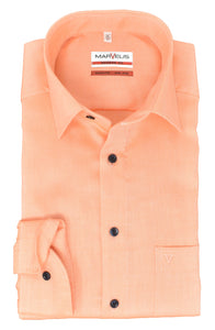 Businesshemd - Modern Fit - Langarm - Einfarbig - Orange