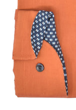 Laden Sie das Bild in den Galerie-Viewer, Marvelis Herren Businesshemd Modern Fit Kent Kragen Langarm Einfarbig Rostbraun