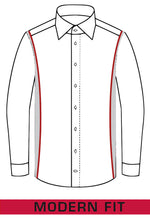 Laden Sie das Bild in den Galerie-Viewer, Marvelis Herren Businesshemd Modern Fit Button Down Kragen Langarm Kariert Blau