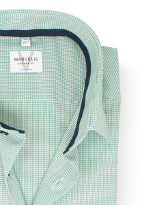 Businesshemd - Modern Fit - Langarm - Kariert - Grün