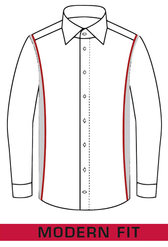 Businesshemd - Modern Fit - Langarm - Kariert - Marine