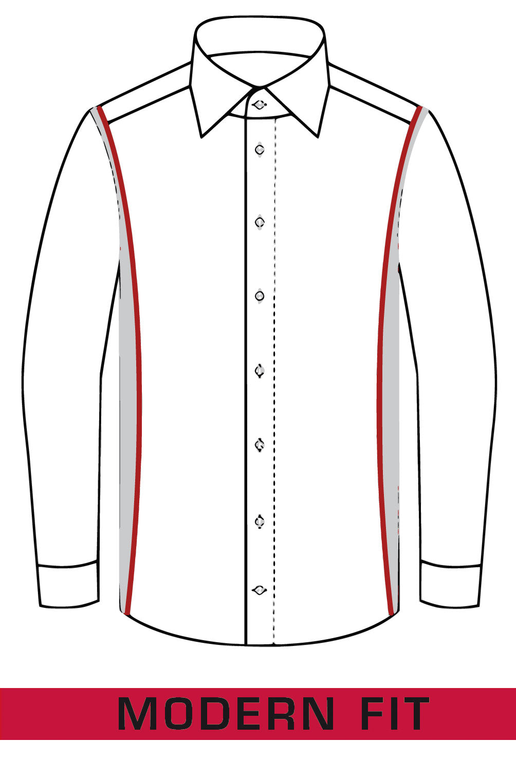 Businesshemd - Modern Fit - Langarm - Kariert - Marine