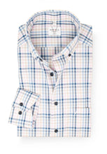 Laden Sie das Bild in den Galerie-Viewer, Businesshemd - Modern Fit - Langarm - Kariert - Button-Down - Rosa