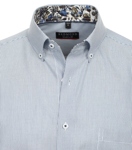 Businesshemd - Modern Fit - Langarm - Gestreift - Blau