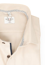 Laden Sie das Bild in den Galerie-Viewer, Businesshemd - Modern Fit - Langarm - Struktur - Beige
