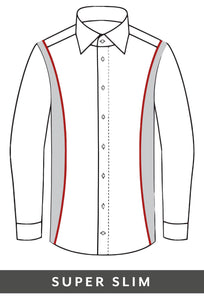 Businesshemd - Super Slim Fit - Langarm - Einfarbig - Schwarz