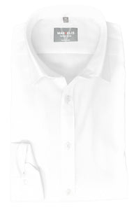 Businesshemd - Super Slim Fit - Langarm - Einfarbig - Weiß