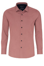 Load image into Gallery viewer, Easy To Wear Hemd - Body Fit - Langarm - Struktur - Rot