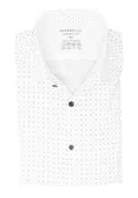 Laden Sie das Bild in den Galerie-Viewer, Easy To Wear Hemd - Modern Fit - Langarm - Punkte - Weiß