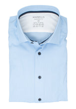 Laden Sie das Bild in den Galerie-Viewer, Easy To Wear Hemd - Modern Fit - Langarm - Struktur - Hellblau