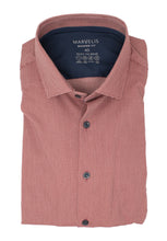 Laden Sie das Bild in den Galerie-Viewer, Easy To Wear Hemd - Modern Fit - Langarm - Struktur - Rot
