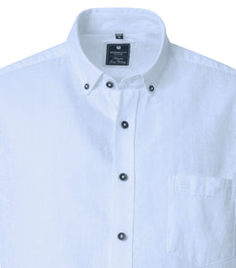 Freizeithemd - Comfort Fit - Langarm - Einfarbig - Hellblau