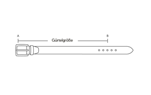 Herrengürtel - Basicleder - 3,5cm