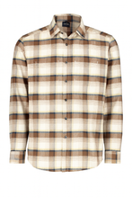 Laden Sie das Bild in den Galerie-Viewer, Hemdjacke - Casual Modern Fit - Langarm - Kariert - Braun