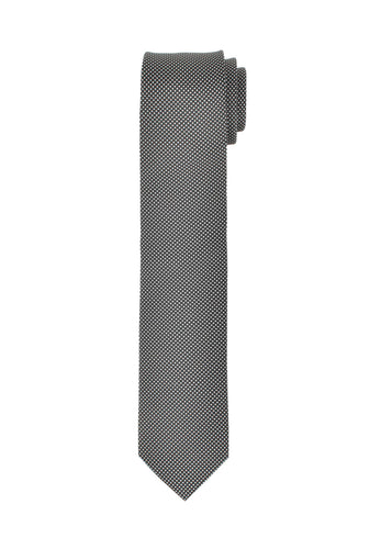 Krawatte - Gepunktet - Schwarz/Weiß - 6,5 cm