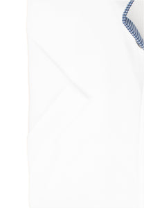 Kurzarmhemd - Body Fit - Einfarbig - Weiß