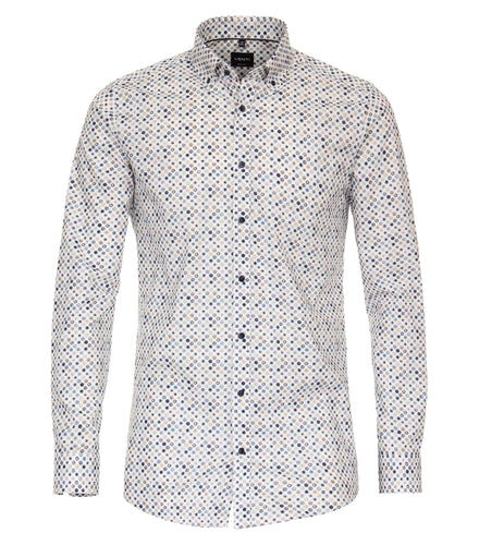 Businesshemd - Body Fit - Print - Bunt