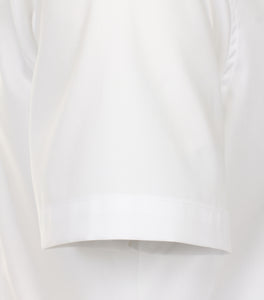 VENTI Herren Businesshemd Body Fit Kent-Kragen Kurzarm Einfarbig Weiß