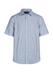 Kurzarmhemd - Casual Fit - Kurzarm - Einfarbig - Dunkelblau