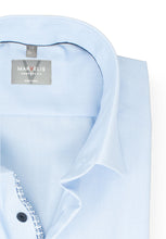 Laden Sie das Bild in den Galerie-Viewer, Kurzarmhemd - Comfort Fit - Einfarbig - Bleu