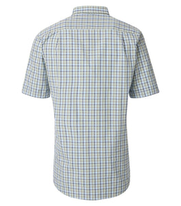 Kurzarmhemd - Comfort Fit - Kariert - Grün