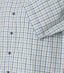 Kurzarmhemd - Comfort Fit - Kariert - Grün