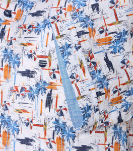 Kurzarmhemd - Comfort Fit - Orange