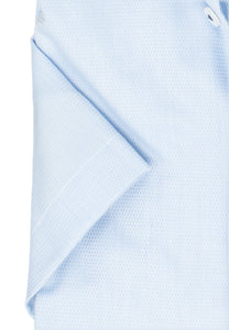 Kurzarmhemd - Comfort Fit - Struktur - Bleu