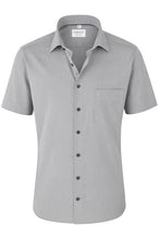 Laden Sie das Bild in den Galerie-Viewer, Kurzarmhemd - Modern Fit - Einfarbig - Anthrazit