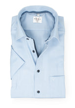 Load image into Gallery viewer, Kurzarmhemd - Modern Fit - Einfarbig - Bleu