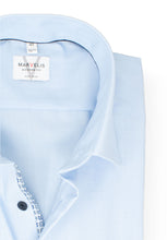 Laden Sie das Bild in den Galerie-Viewer, Kurzarmhemd - Modern Fit - Einfarbig - Bleu