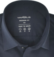 Laden Sie das Bild in den Galerie-Viewer, Kurzarmhemd - Modern Fit - Einfarbig - Marine
