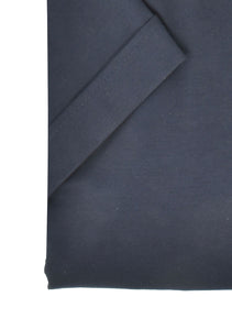 Kurzarmhemd - Modern Fit - Einfarbig - Marine