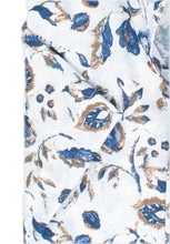 Laden Sie das Bild in den Galerie-Viewer, Kurzarmhemd - Modern Fit - Florales Muster - Bleu