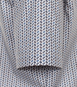Kurzarmhemd - Modern Fit - Print - Blau