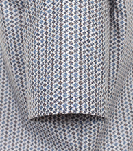 Laden Sie das Bild in den Galerie-Viewer, Kurzarmhemd - Modern Fit - Print - Blau