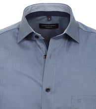 Laden Sie das Bild in den Galerie-Viewer, Kurzarmhemd - Modern Fit - Rauchblau