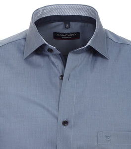 Kurzarmhemd - Modern Fit - Rauchblau