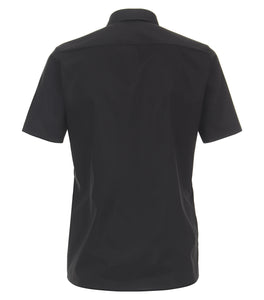 Kurzarmhemd - Modern Fit - Schwarz