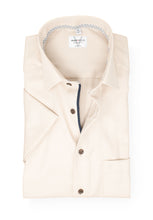 Load image into Gallery viewer, Kurzarmhemd - Modern Fit - Struktur - Beige