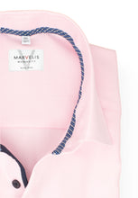 Laden Sie das Bild in den Galerie-Viewer, Kurzarmhemd - Modern Fit - Struktur - Rosa