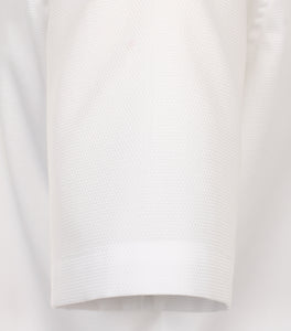 Kurzarmhemd - Modern Fit - Einfarbig - Weiß