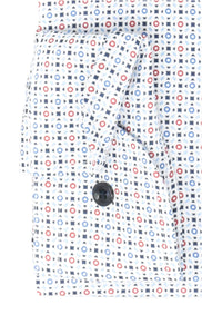 Businesshemd - Modern Fit - ELA - Muster - Rot/Blau/Weiß