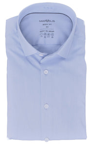 Easy To Wear Hemd - Body Fit - Langarm - Einfarbig - Hellblau